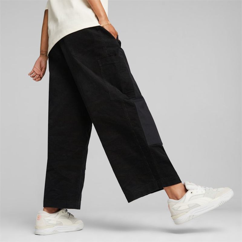 Puma | Women's DOWNTOWN Corduroy Pants - Black