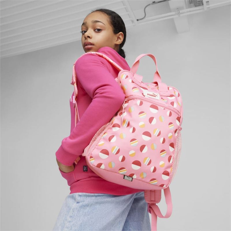 Puma | Girls Summer Camp Big Kids Backpack - Fast Pink-AOP