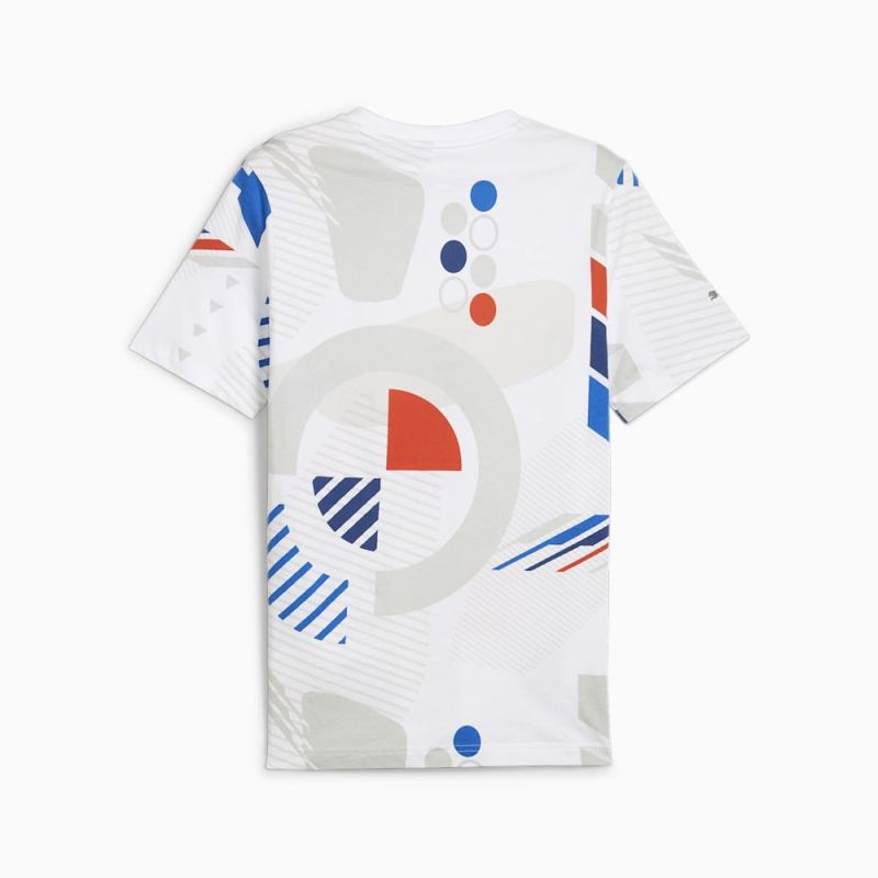 Puma | Men's BMW M Motorsport AOP Motorsports Tee - White-AOP