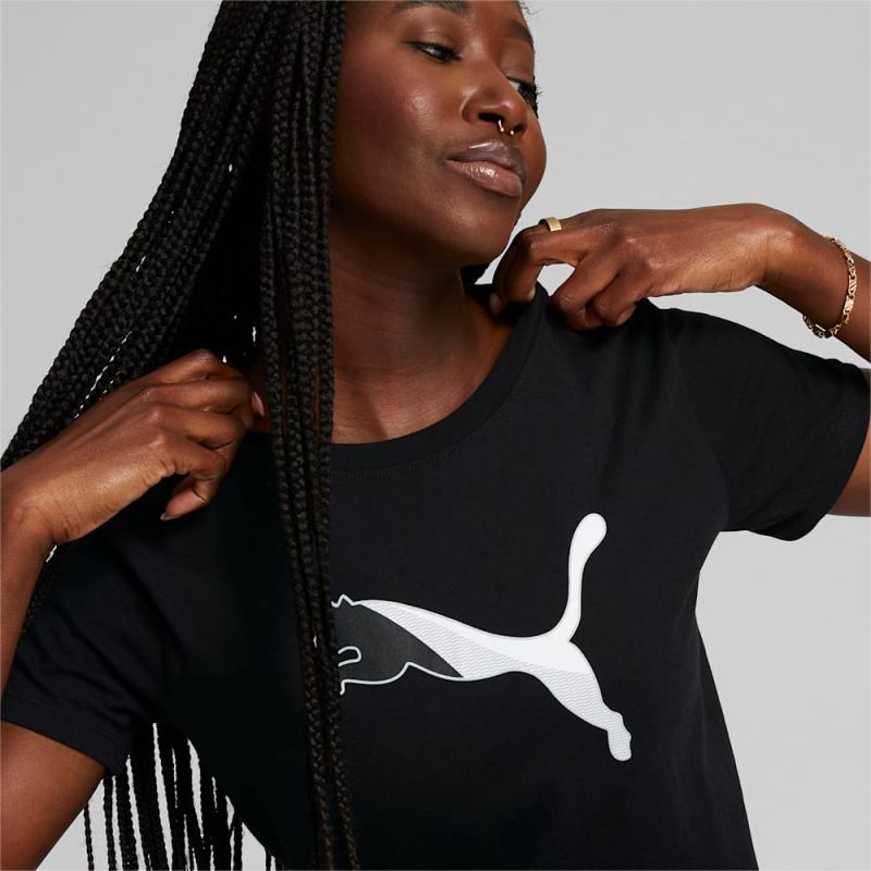 Puma | Women's Cat Segment Tee - Black