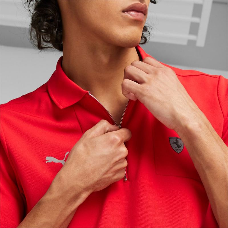 Puma | Men's Scuderia Ferrari Style Polo - Rosso Corsa