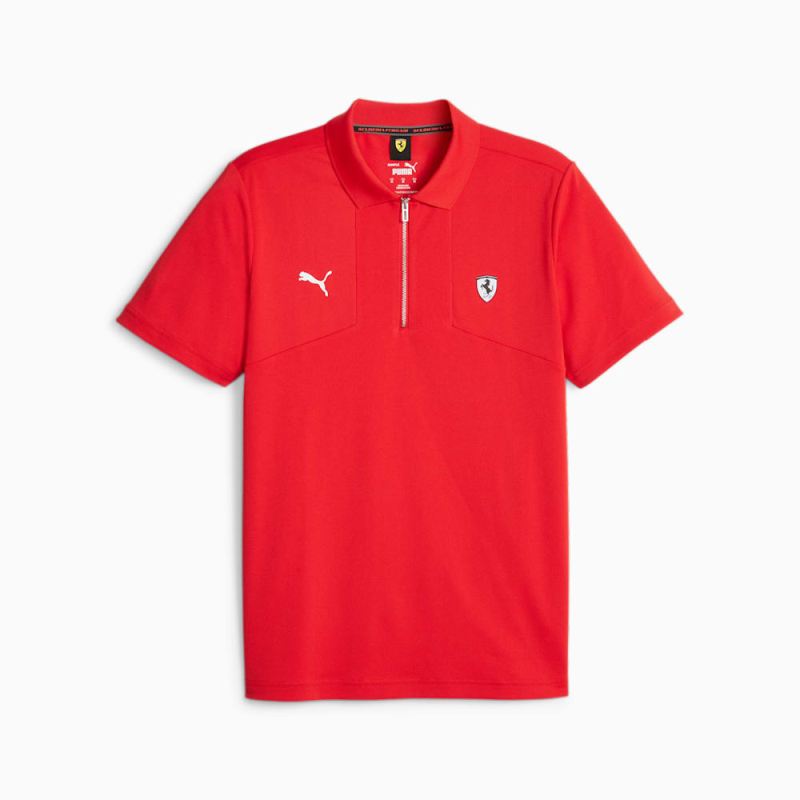 Puma | Men's Scuderia Ferrari Style Polo - Rosso Corsa