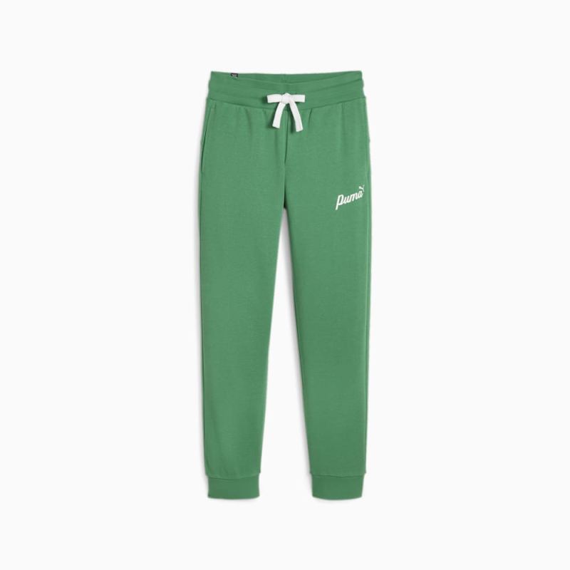 Puma | Women's ESS+ Script Sweatpants - Archive Green