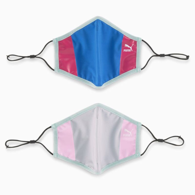 Puma | Women's Face Mask (Set of 2) - Gray Violet-Nebulas Blue-cruise rider