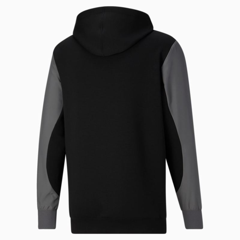 Puma | Men's x FIRST MILE Quarter-Zip Training Hoodie - CASTLEROCK-Black