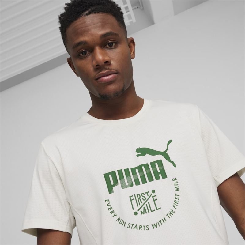 Puma | Men's x First Mile Running Tee - Vapor Gray