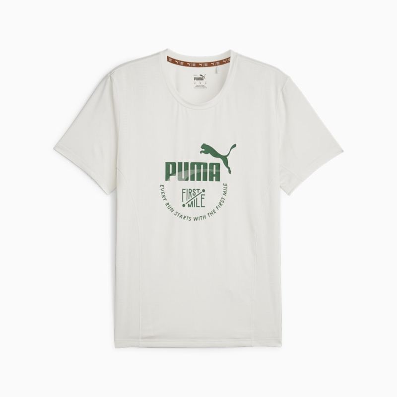 Puma | Men's x First Mile Running Tee - Vapor Gray