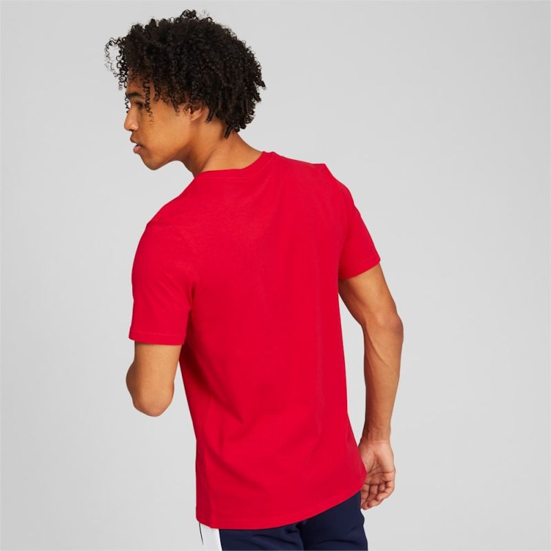 Puma | Men's Classics Logo Tee - High Risk Red-White