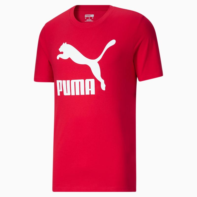 Puma | Men's Classics Logo Tee - High Risk Red-White