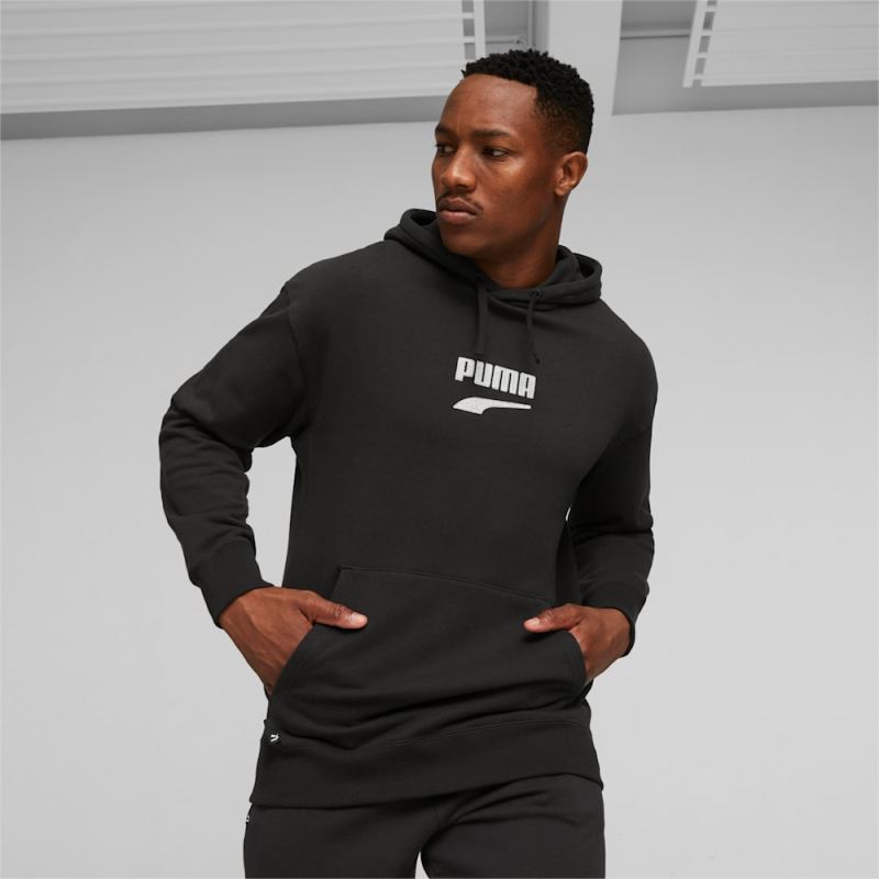 Puma | Men's DOWNTOWN Logo Hoodie - Black