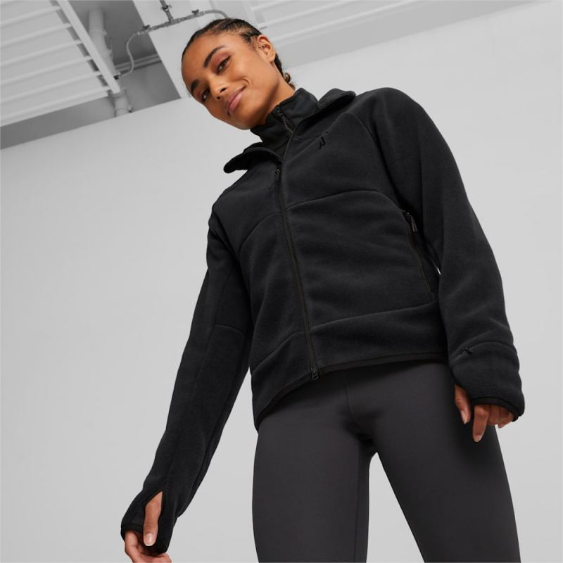 Puma | Women's SEASONS Full-Zip Running Fleece - Black