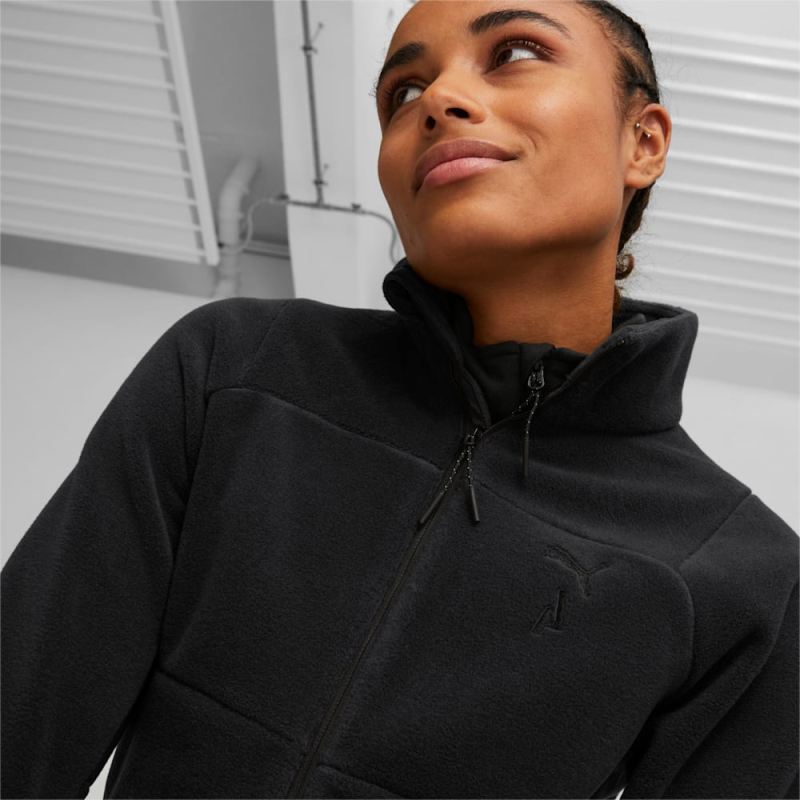 Puma | Women's SEASONS Full-Zip Running Fleece - Black