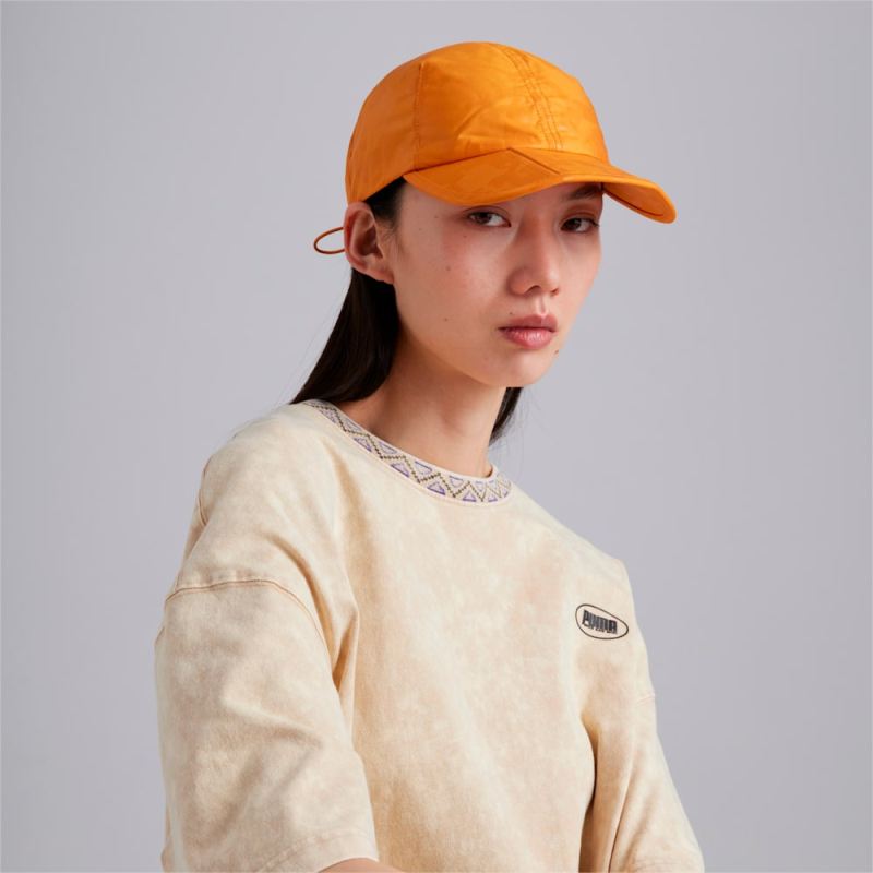 Puma | Women's x PERKS AND MINI Foldable Cap - Orange Brick