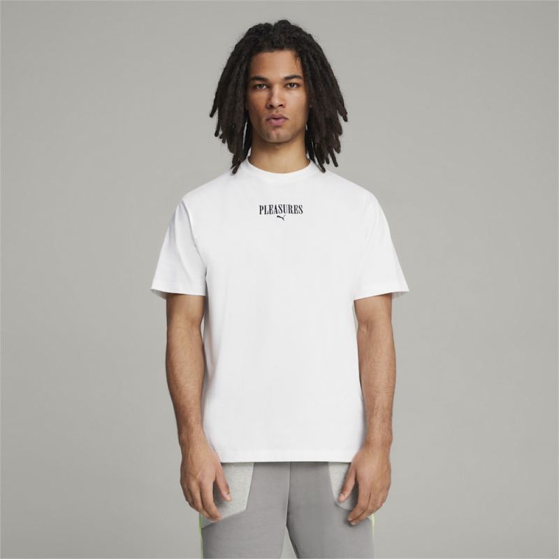 Puma | Men's x PLEASURES Graphic Tee - White