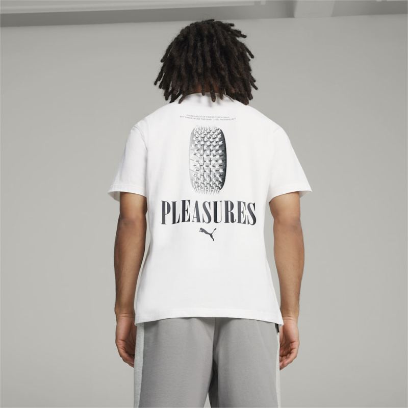 Puma | Men's x PLEASURES Graphic Tee - White