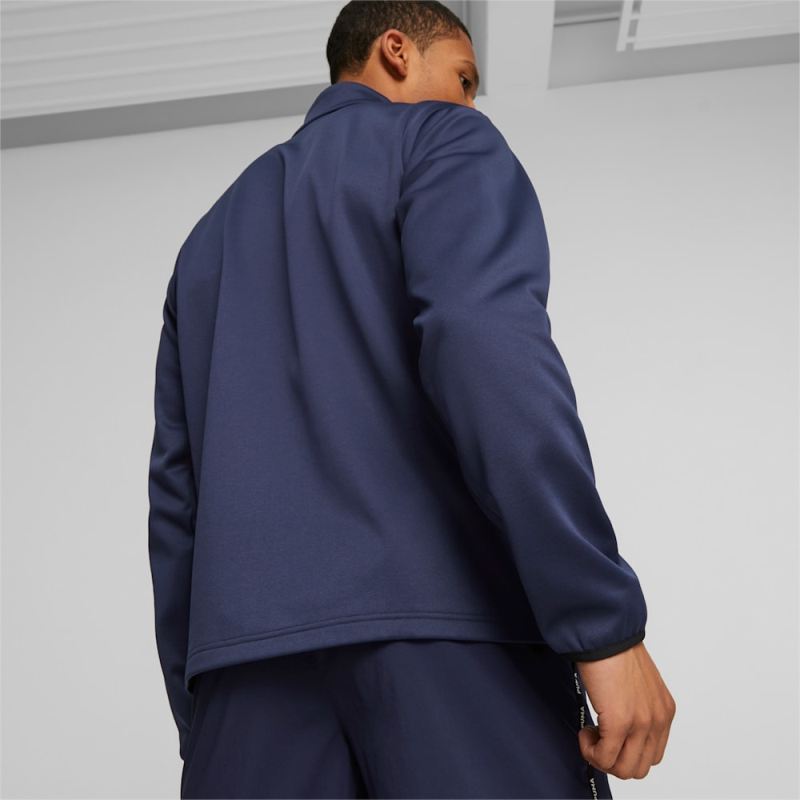 Puma | Men's Fit Training PWRFleece Quarter-zip - Navy