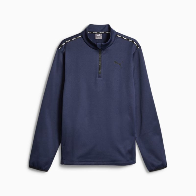 Puma | Men's Fit Training PWRFleece Quarter-zip - Navy