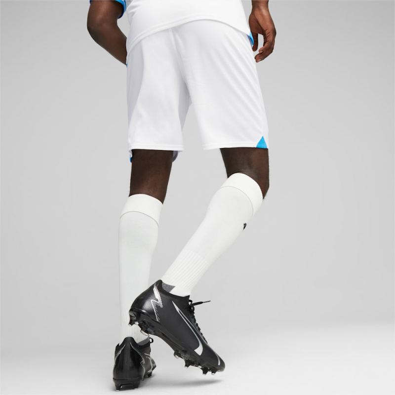 Puma | Men's Olympique de Marseille Soccer Shorts - White-Clyde Royal