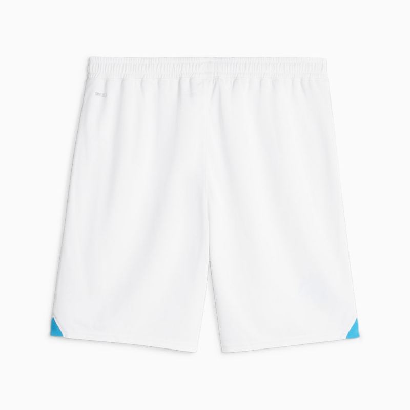 Puma | Men's Olympique de Marseille Soccer Shorts - White-Clyde Royal