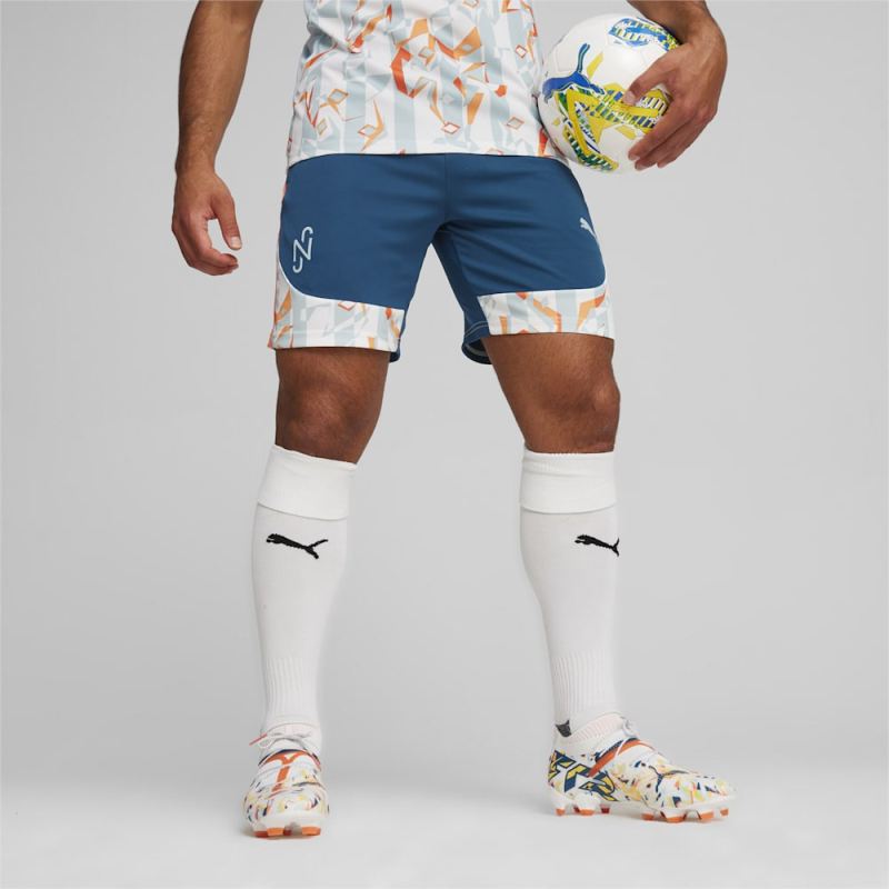 Puma | Men's x NEYMAR JR Creativity Soccer Shorts - Ocean Tropic-Hot Heat