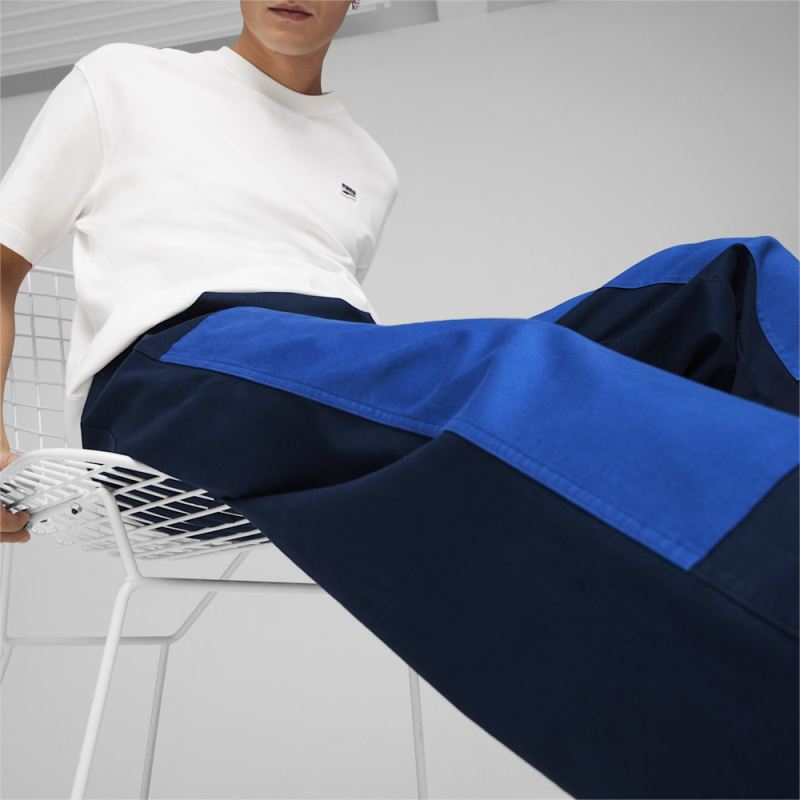 Puma | Men's DOWNTOWN Double Knee Pants - Club Navy