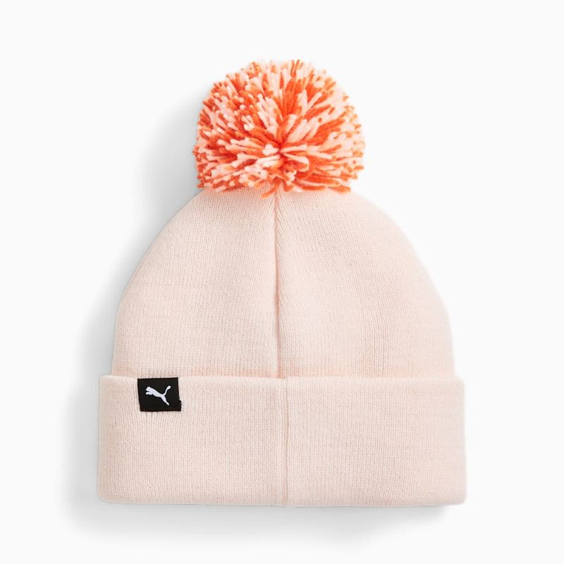 Puma | Boys Mixmatch Pom Pom Big Kids Beanie - Frosty Pink-AOP