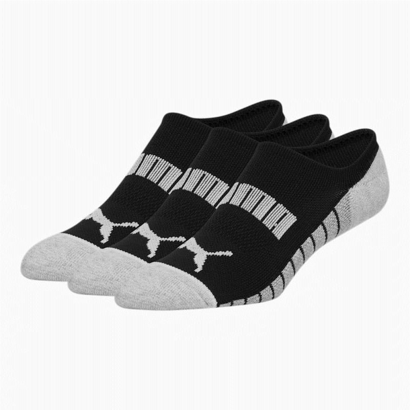 Puma | Men's Terry Low Cut Socks (3 Pack) - BLACK COMBO