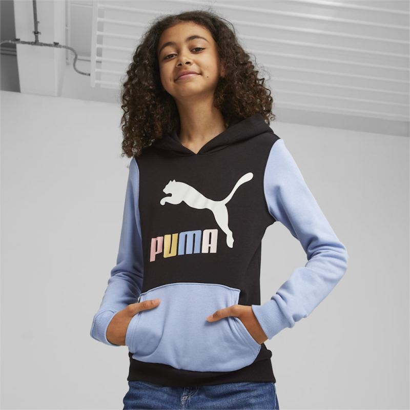 Puma | Girls Classics ColorLogo Big Kids Hoodie - Black