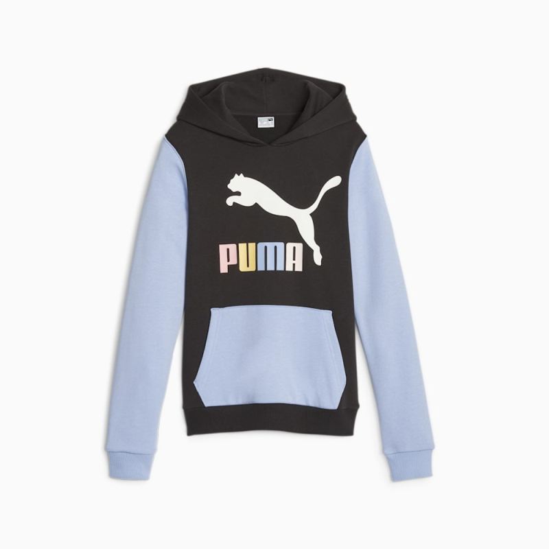 Puma | Girls Classics ColorLogo Big Kids Hoodie - Black