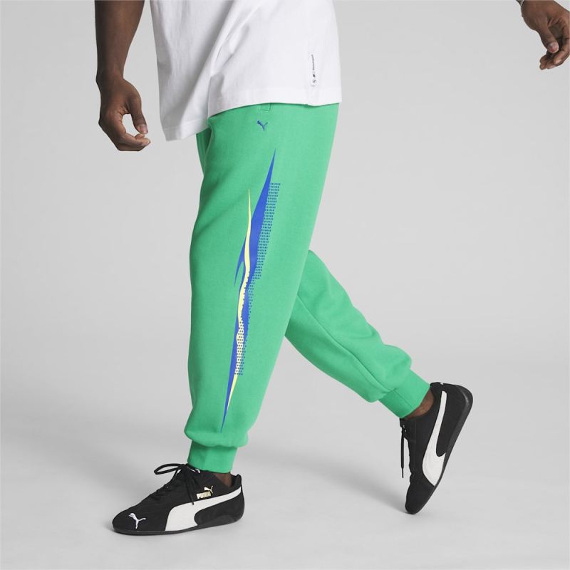 Puma | Men's BMW M Motorsport LS Sweatpants - Grassy Green