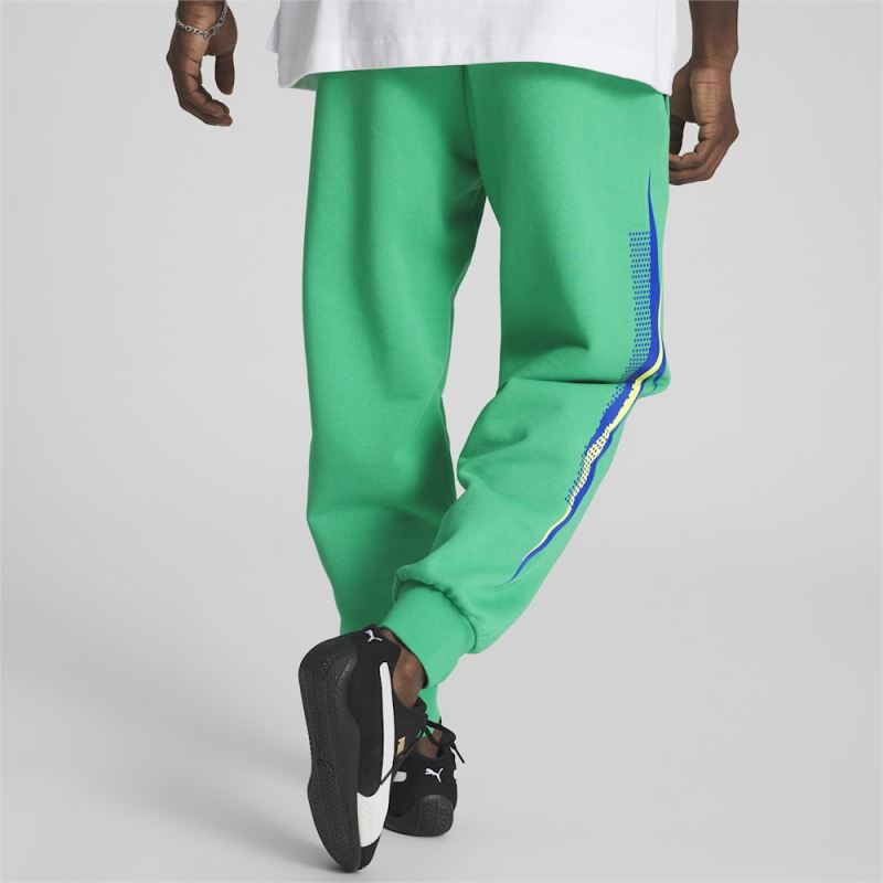 Puma | Men's BMW M Motorsport LS Sweatpants - Grassy Green