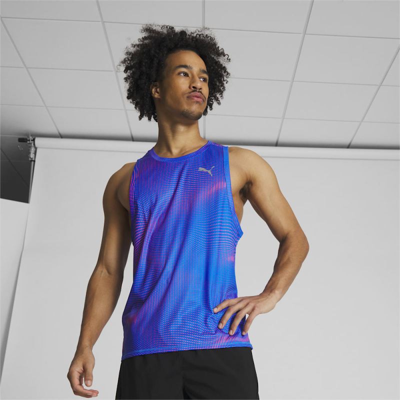 Puma | Men's Run Favorite Singlet - Ultra Blue