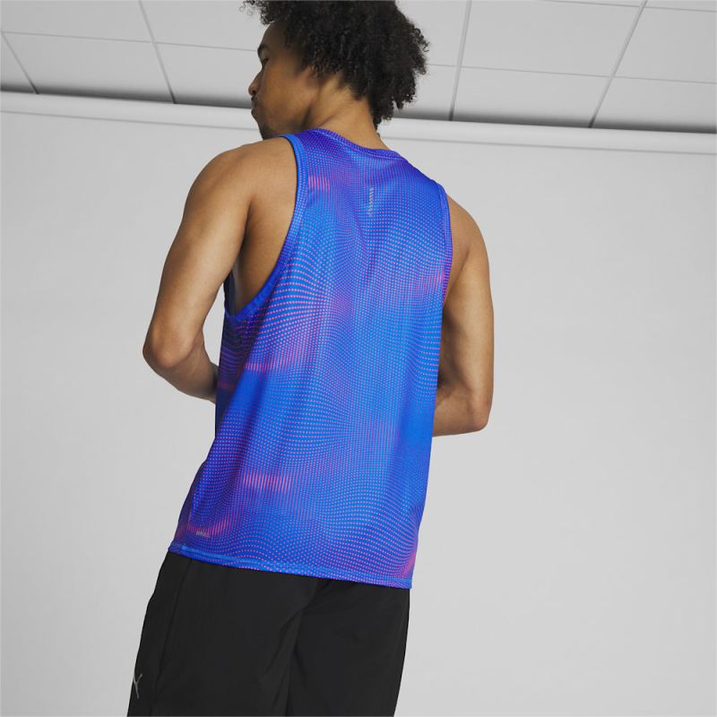 Puma | Men's Run Favorite Singlet - Ultra Blue