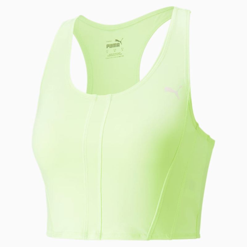 Puma | Women's x OLIVIA AMATO Running Crop Top - Fast Yellow