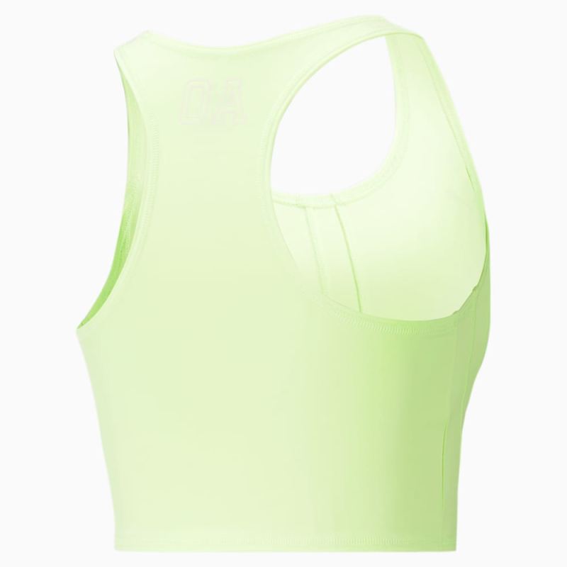 Puma | Women's x OLIVIA AMATO Running Crop Top - Fast Yellow