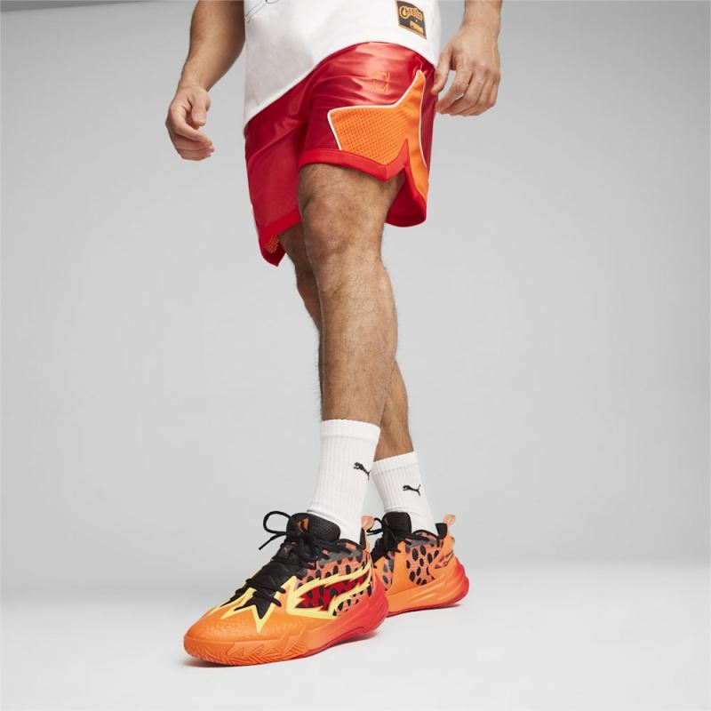 Puma | Men's HOOPS x CHEETOS Shorts - For All Time Red-Rickie Orange