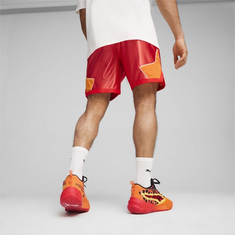 Puma | Men's HOOPS x CHEETOS Shorts - For All Time Red-Rickie Orange