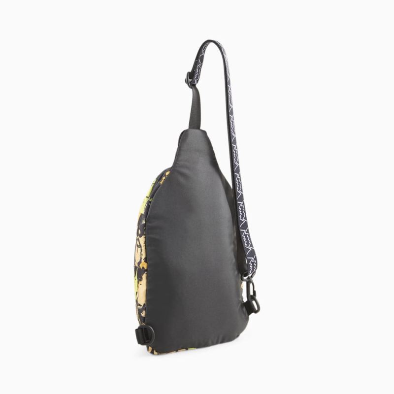 Puma | Women's Basketball Cross-Body Bag - Yellow Blaze-AOP