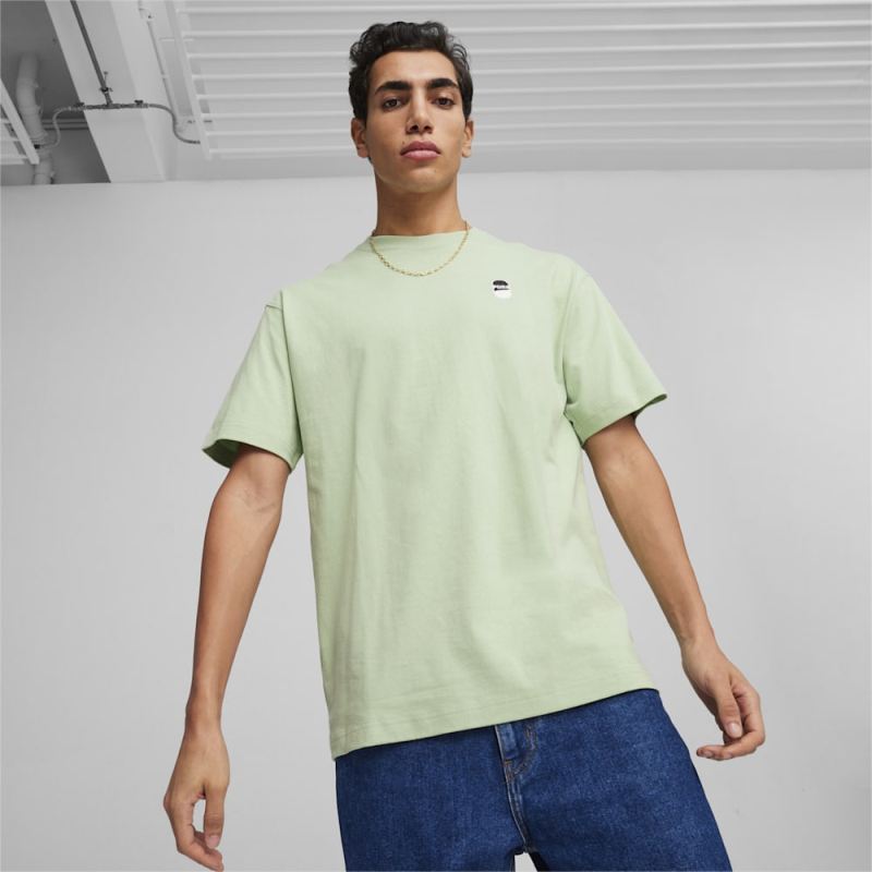 Puma | Men's DOWNTOWN 180 Logo Tee - Pure Green