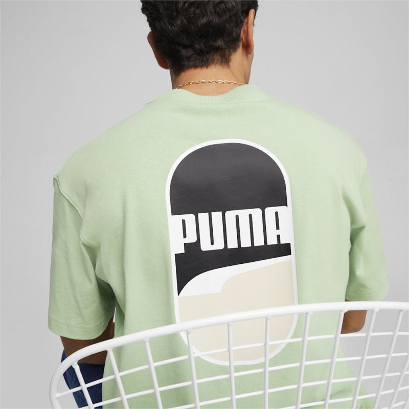 Puma | Men's DOWNTOWN 180 Logo Tee - Pure Green