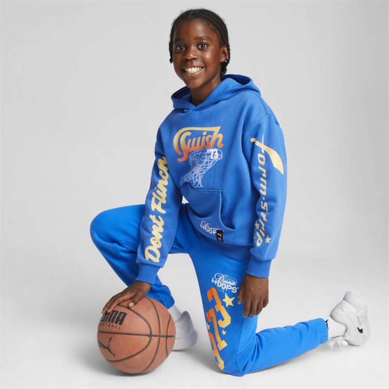 Puma | Boys Basketball Swish Big Kids Hoodie - Racing Blue