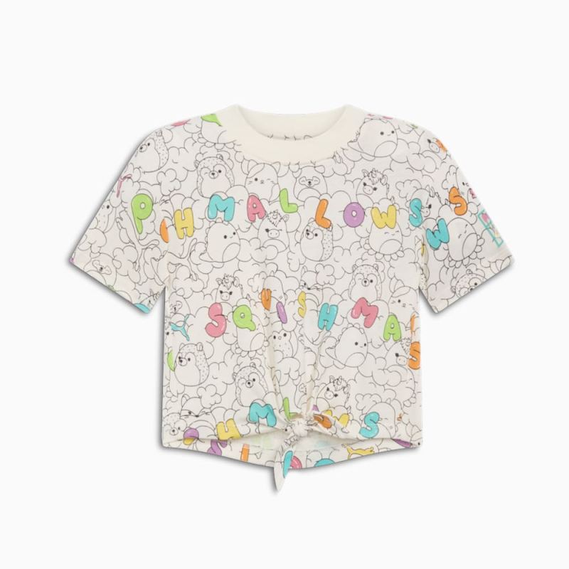 Puma | Girls Puma | Girls x SQUISHMALLOWS Toddlers AOP Tee - WARM WHITE