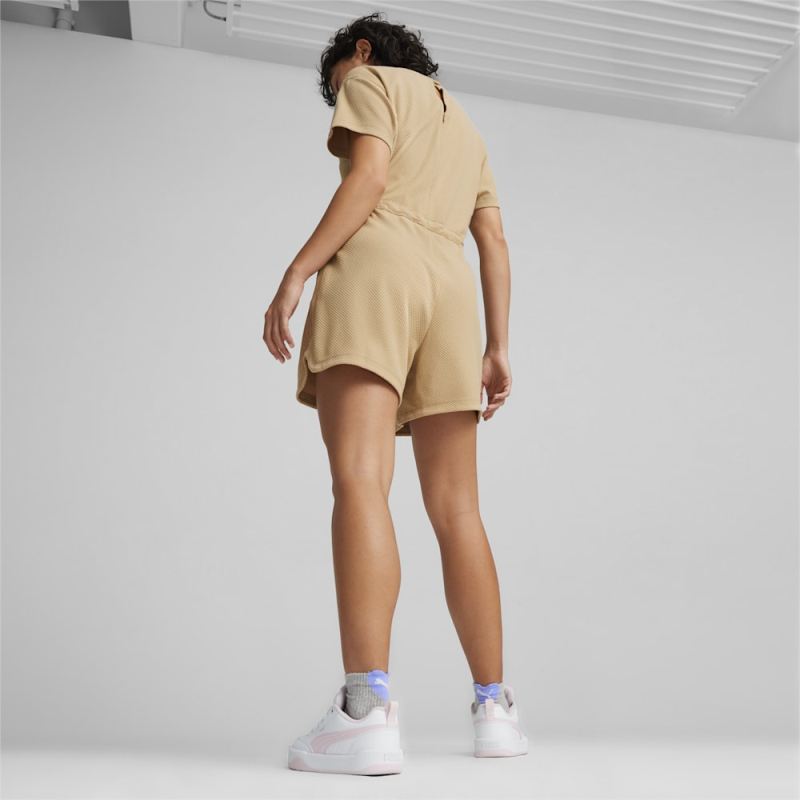 Puma | Women's HER Short Jumpsuit - Prairie Tan