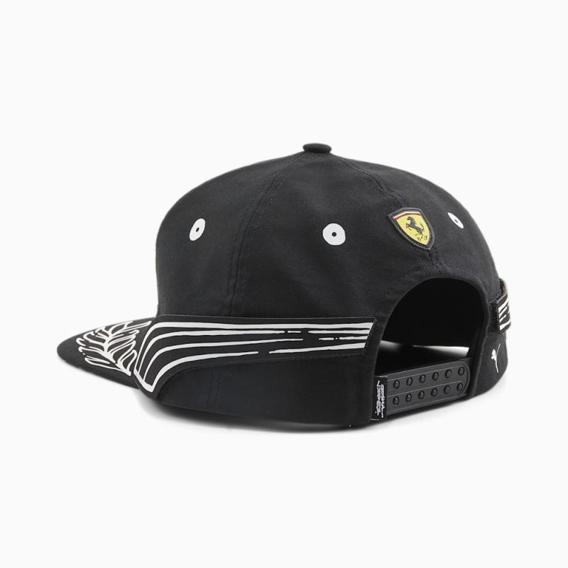 Puma | Men's SCUDERIA FERRARI x JOSHUA VIDES Flat Brim Cap - Black