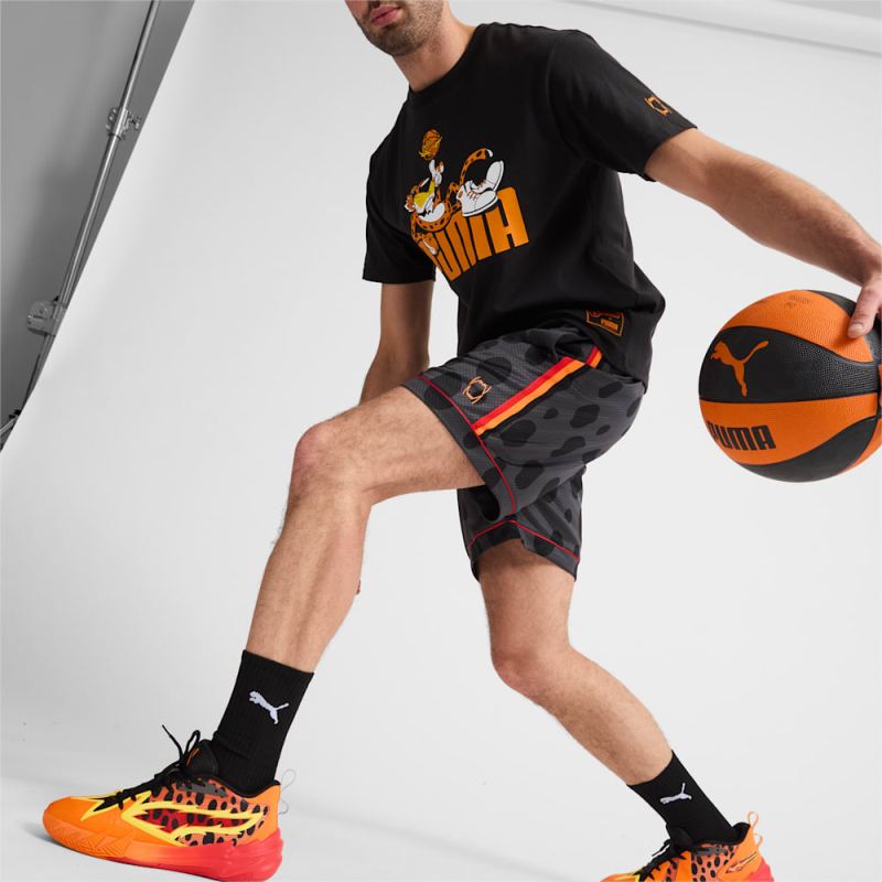 Puma | Men's HOOPS x CHEETOS Mesh Basketball Shorts - Black