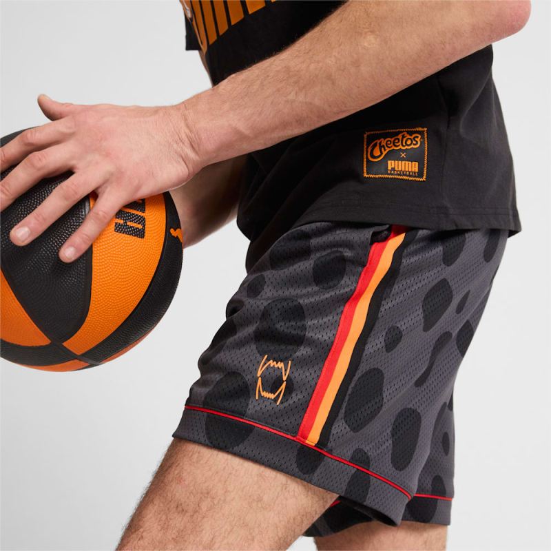 Puma | Men's HOOPS x CHEETOS Mesh Basketball Shorts - Black