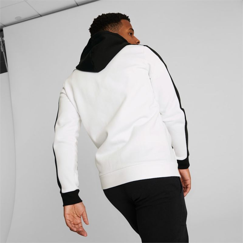 Puma | Men's ESS Block Tape Hoodie - Black-White