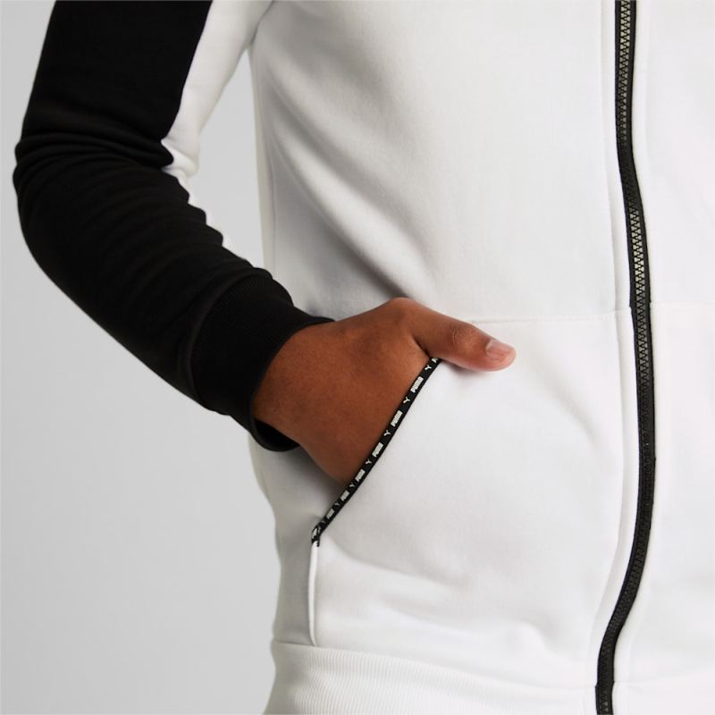 Puma | Men's ESS Block Tape Hoodie - Black-White