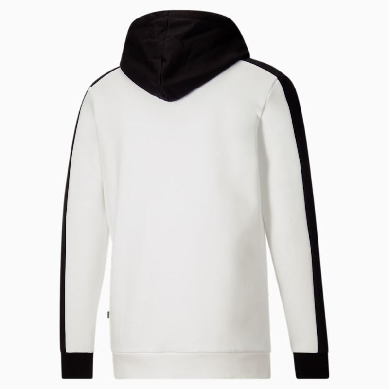 Puma | Men's ESS Block Tape Hoodie - Black-White