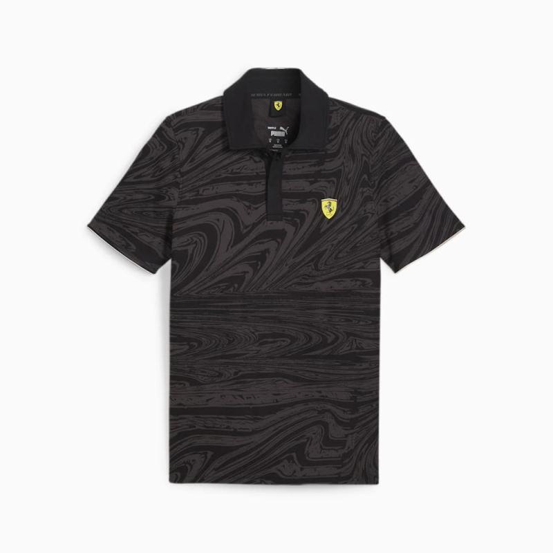 Puma | Men's Scuderia Ferrari Race Motorsport Graphic Polo - Black